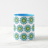 Mug - Motif bleu Mandala (Centre)
