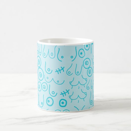 Mug Motif bleu moderne (Centre)