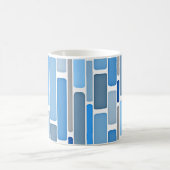 Mug Motif Bleu Pastel et Gris, (Centre)