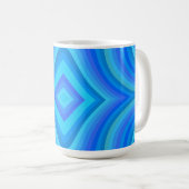 Mug Motif bleu rétro (Devant droit)