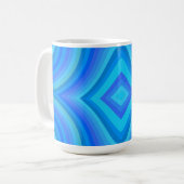 Mug Motif bleu rétro (Devant gauche)