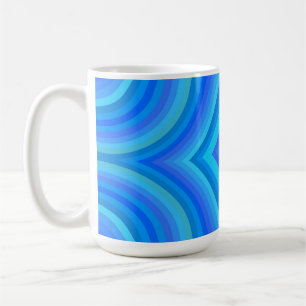 Mug Motif bleu rétro
