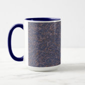Mug Motif bleu simple Abstrait filetage (Gauche)