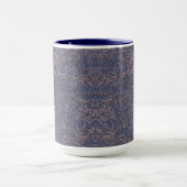 Mug Motif bleu simple Abstrait filetage (Centre)