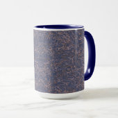 Mug Motif bleu simple Abstrait filetage (Devant droit)