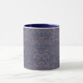 Mug Motif bleu simple Abstrait filetage (Centre)