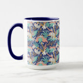 Mug Motif bleu tropical de paresse (Gauche)