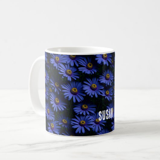 Mug Motif Blue Asters (Devant gauche)