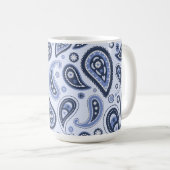 Mug Motif Blue Paisley (Devant droit)