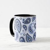 Mug Motif Blue Paisley (Devant gauche)