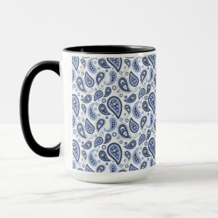 Mug Motif Blue Paisley