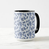 Mug Motif Blue Paisley (Devant droit)