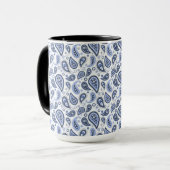 Mug Motif Blue Paisley (Devant gauche)