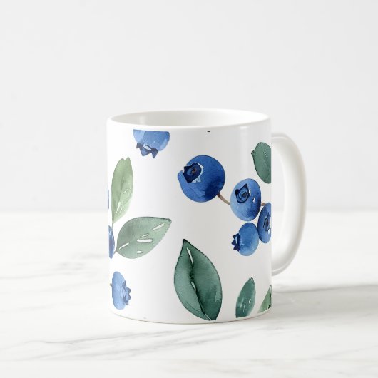 Mug Motif Blueberry (Devant droit)