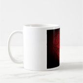 Mug Motif boho romantique du coeur de Mandala rouge co (Gauche)