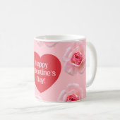 Mug Motif Bonne Saint Valentin 2024 Arrière - plan (Devant droit)