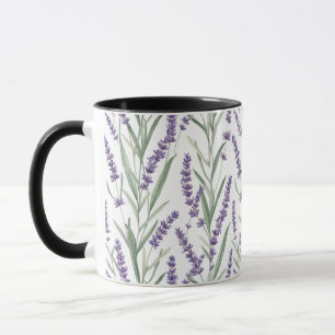 Mug Motif botanique à la lavande