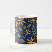 Mug Motif botanique à motif floral doré (Devant gauche)