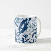 Mug Motif botanique bleu (Devant droit)