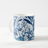 Mug Motif botanique bleu (Devant gauche)