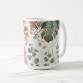 Mug Motif botanique bohème sans couture Fleurs (Devant droit)