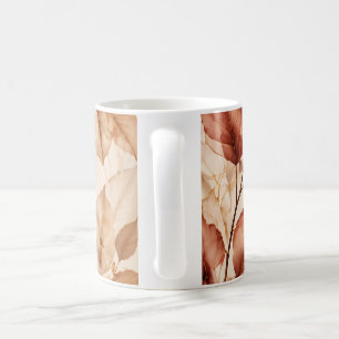 Mug Motif botanique de feuilles d'automne en cuivre do