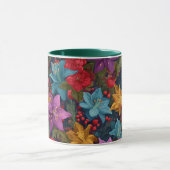 Mug Motif botanique de Noël festif (Centre)