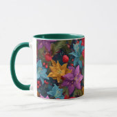 Mug Motif botanique de Noël festif (Gauche)