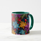 Mug Motif botanique de Noël festif (Devant droit)