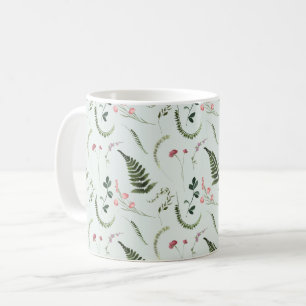 Mug Motif botanique Fleur sauvage aquarelle