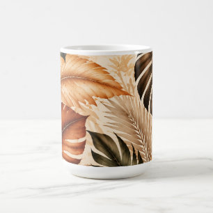 Mug Motif botanique tropical de Monstera d'automne