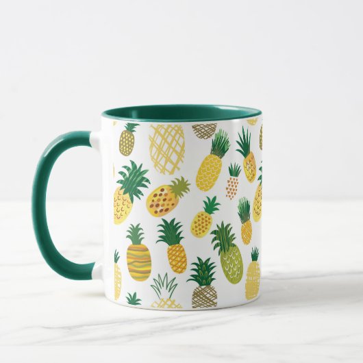 Mug Motif branché d'ananas (Gauche)