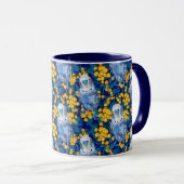 Mug Motif Budgie Et Wattle (Devant droit)