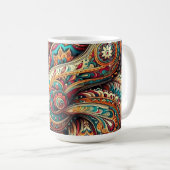 Mug motif cachemire (Devant droit)