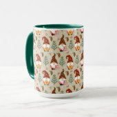 Mug Motif cadeau Noël Gnomes (Devant gauche)