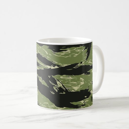Mug Motif Camo Tiger Vert (Devant droit)
