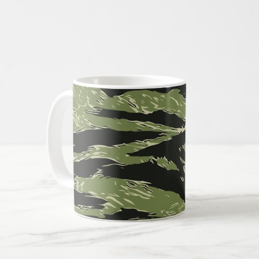 Mug Motif Camo Tiger Vert (Devant gauche)