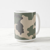 Mug Motif Camo Vert (Devant droit)