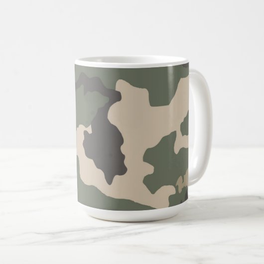 Mug Motif Camo Vert (Devant droit)