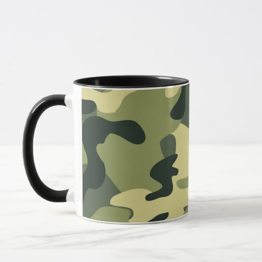 Mug Motif Camouflage Camo de l'Armée Verte (Gauche)