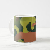 Mug Motif Camouflage vert et Brown (Devant gauche)