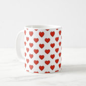 Mug Motif cardiaque (Devant gauche)