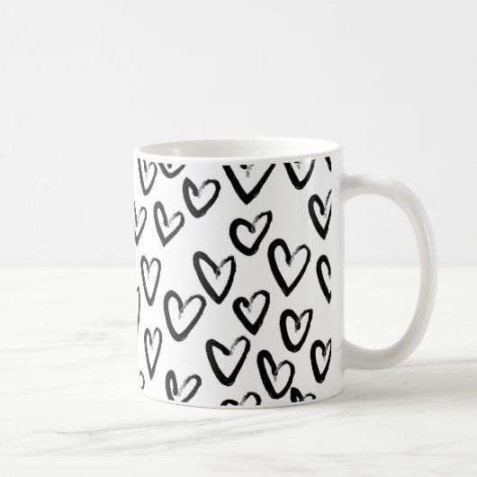 Mug Motif cardiaque de peinture AVC (Droite)