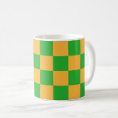 Mug Motif carré à carreaux 2 couleurs  (Devant droit)