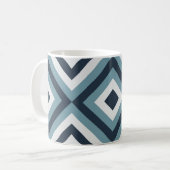 Mug Motif Carré bleu (Devant gauche)