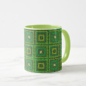 Mug Motif Carré Green Granny (Devant droit)
