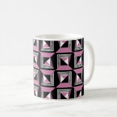 Mug Motif carré moderne et transparent (Devant droit)