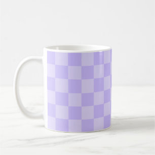 Mug Motif carreauté lavande monotone