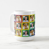 Mug Motif Carrés Photo Patchwork Arc-en-Ciel pour Anim (Devant gauche)