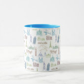 Mug Motif célèbre de points de repère (Centre)